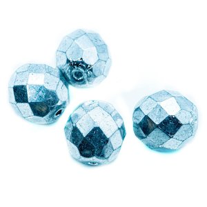 Czech Glass Firepolished Faceted Round 10mm