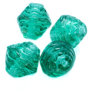 Czech Beads: Czech Glass Wavy Rondelle 8mm x 8mm