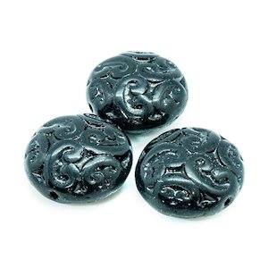 Czech Glass Baroque Pillow  14mm x 6mm