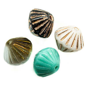 Czech Beads: Czech Glass Antique Rondelle 9mm