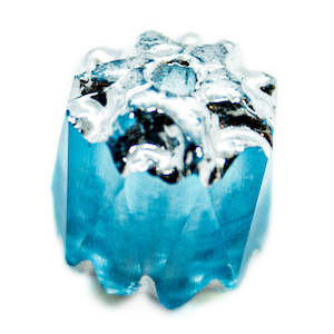 Czech Beads: Czech Glass Firepolished Lamp Bead 6mm x 5mm