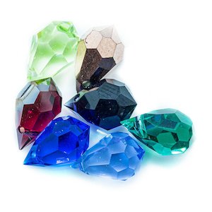 Czech Glass Faceted Drop 10mm x 6mm