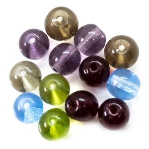 Czech Beads: Czech Glass Druk Round 6mm