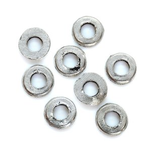 Metal Beads: Metal Donut Spacer  6mm x 1mm