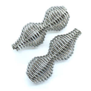 Metal Beads: Calabash Coil Spring Bead 25mm x 9.5mm
