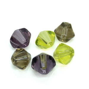 Glass Beads: Crystal Glass Faceted Bicone 5mm