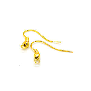 Earring Findings: Earhooks Twist 19mm x 16mm