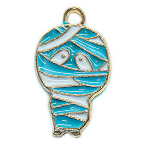 Enamel Mummy Charm 22mm x 12mm