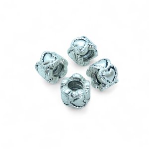 European Heart Chain Bead 8.5mm x 6.5mm