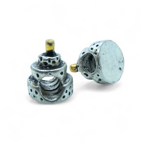 European Cake Bead 12mm x 10mm