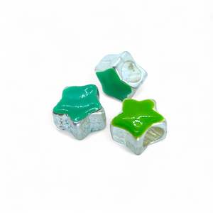 European Star Bead 10.5mm x 7.5mm