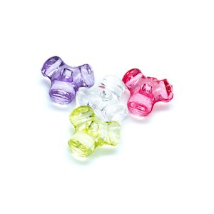 Acrylic Tri-sided Bead Mix 10mm x 10mm