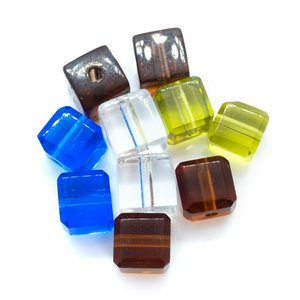 Crystal Glass Cube 6mm