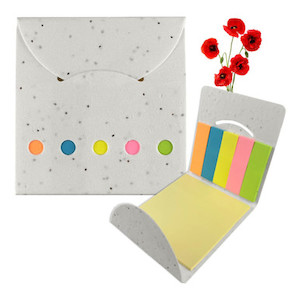 Products: Corn Poppy Seed Sticky Note Pad 111-MH019
