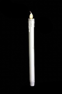 LED Wax look Taper Candle - A Floral Affair