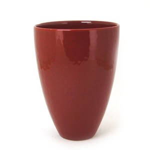 Products: Ceramic Vase Flared - Red 300mmH - A Floral Affair