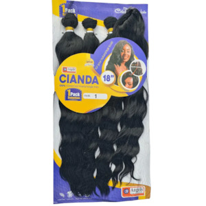 Synthetic Hair Weave Sew: Cianda 18" Colour 1 - Black