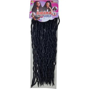Synthetic Hair Crochet: Amina locs Colour 1 - Black