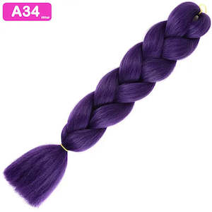 A34 - Jumbo Braiding Hair 24 Inch Purple - Afrihair