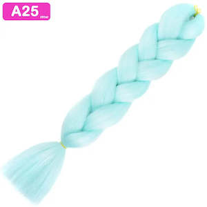 Afrihair One Tone: A25 - Jumbo Braiding Hair 24 Inch Soft Green/blue - Afrihair