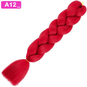 Afrihair One Tone: A12 - Jumbo Braiding Hair 24 Inch Red - Afrihair