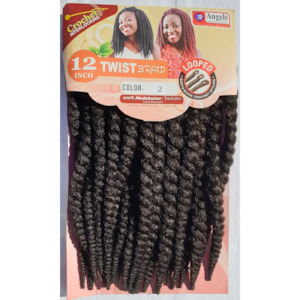 Synthetic Hair Crochet: 12" Twist Braid Colour No 2