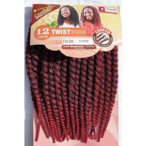 Synthetic Hair Crochet: 12" Twist Braid Colour No 1/900