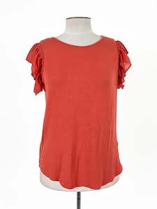 Top: Max | Orange Casual/Workwear Top | Size M