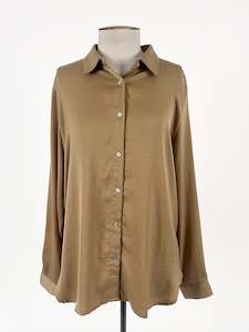 Top: Glassons | Brown Workwear Top | Size 10