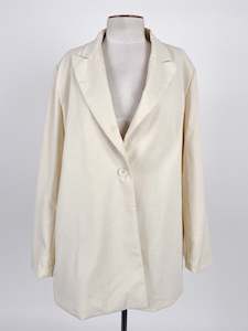 Kendraalexandra: Boohoo | Beige Workwear Jacket | Size 8