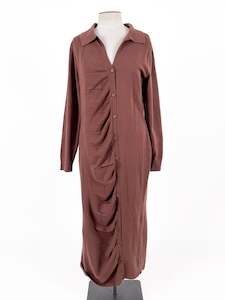 Pretty Little Thing | Brown Maternity Dress | Size L