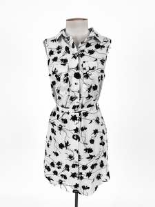 Mini Dresses: Parisian | White Casual Dress | Size 10