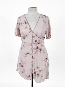 Mini Dresses: Charlotte Russe | Pink Casual Dress | Size L