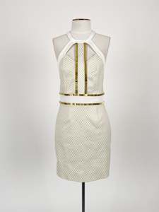 Rabbit Borrows: Sass & Bide | Gold Cocktail/Formal Dress | Size 8