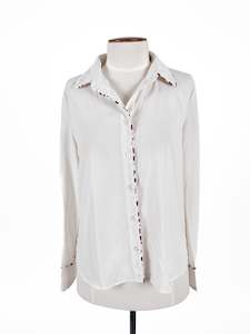 Jaiden Bracken: Unknown Brand | White Casual Top | Size S