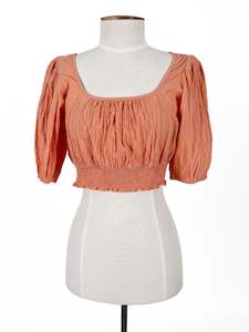 Molly Marsland: Seed Heritage | Orange Casual Top | Size 8