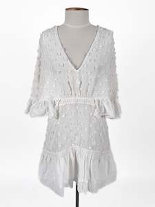 Molly Marsland: Stevie May | White Casual/Cocktail Dress | Size XS