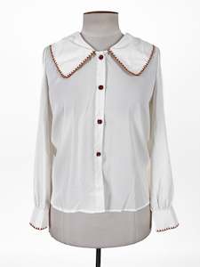 Molly Marsland: Rihoas | White Casual/Workwear Top | Size M