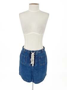 Mini Skirts: Forever New | Blue Casual Skirt | Size 8