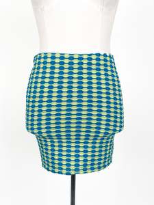 Mini Skirts: Mango | Blue Cocktail Skirt | Size L