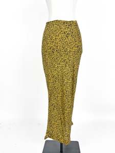 Midi Skirts: Seed Heritage | Yellow Casual Skirt | Size 8