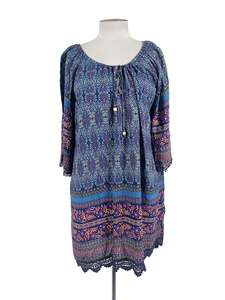 Floral: Izabel London - Multicoloured Mini Dress (Size 14)