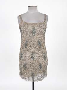 Sequin: Zara | Gold Cocktail Dress | Size S