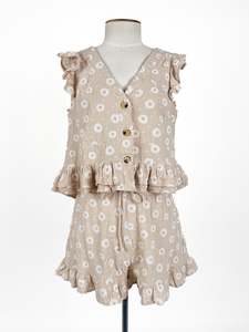 Petal + Pup | Beige Sets | Size 8