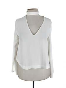 Tops: Zara - White Blouse (Size M)