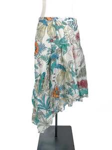 Maxi Skirts: & Other Stories - White & Multicoloured Midi Skirt (Size 10)