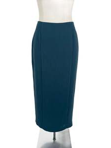 Fredrick - Navy Midi Skirt (Size 14)