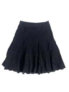 Joanna Morgan - Black Midi Skirt (Size 10)