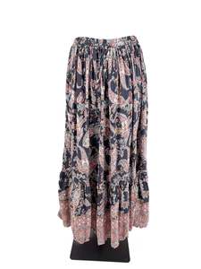 Maxi Skirts: Isla-Maree - Multicoloured Midi Skirt (Size 24)