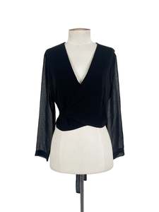 Ruby - Black Blouse (Size 8)